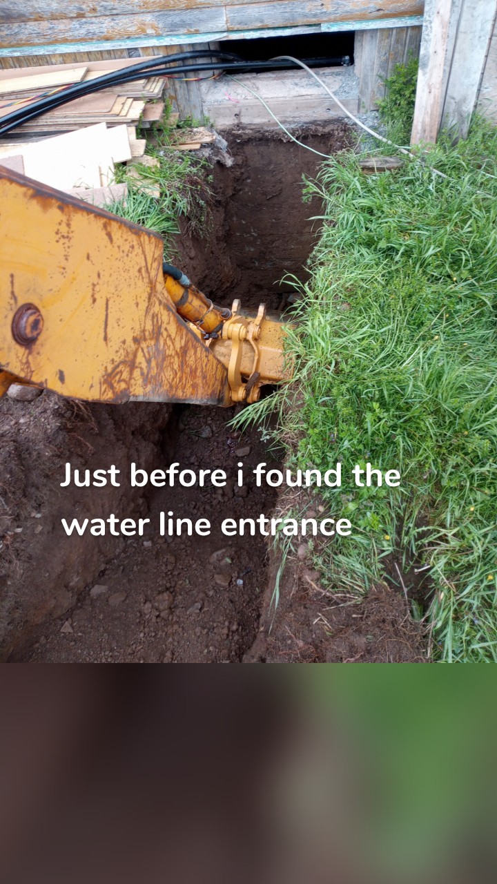 Just before i found the water line entrance